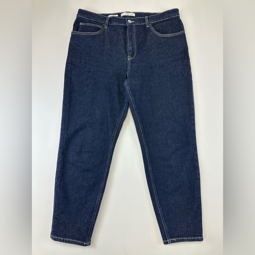 Mango dark wash jeans Womens Size 14 NewMom high waisted